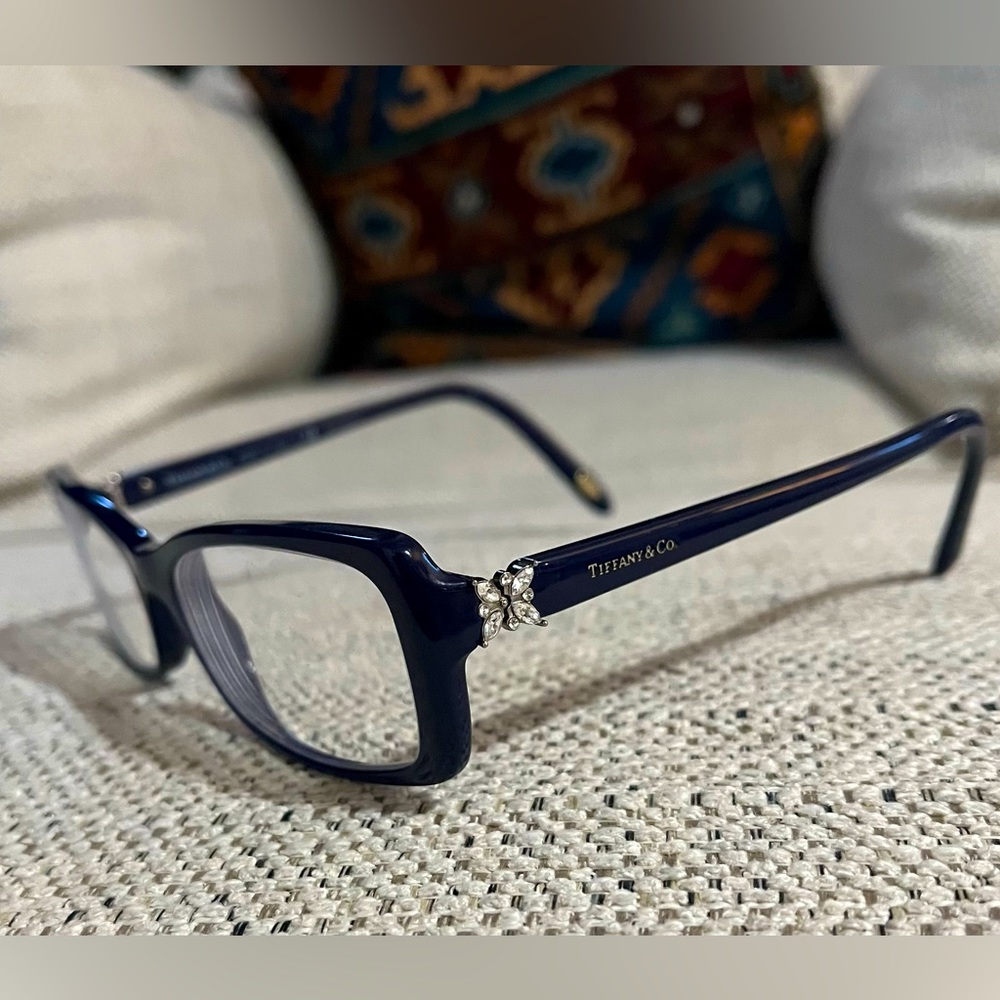 Tiffany & Co. Eyeglasses w/Swarovski Crystals - Night Blue